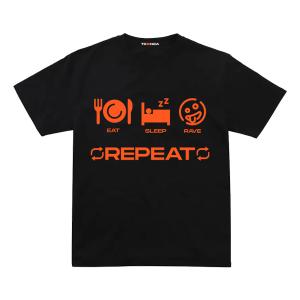 Playera Eat Sleep Rave Repeat – Estilo y Resistencia para la Pista de Baile